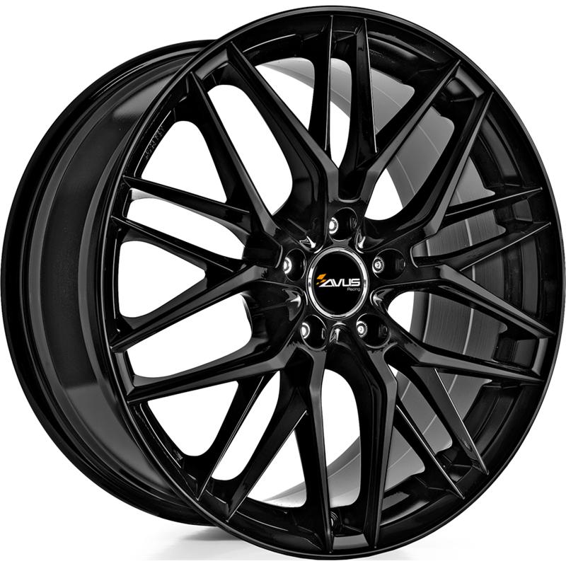 Cerchio AVUS Af19 Black 5 fori 17\" 7.5X17 ET40 5x114.3