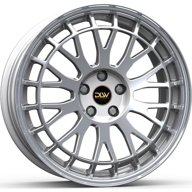 Cerchi in Lega ETA BETA Unit Shiny Silver Lip face Polish 5 fori 19\" 8.5X19 ET45 5x112