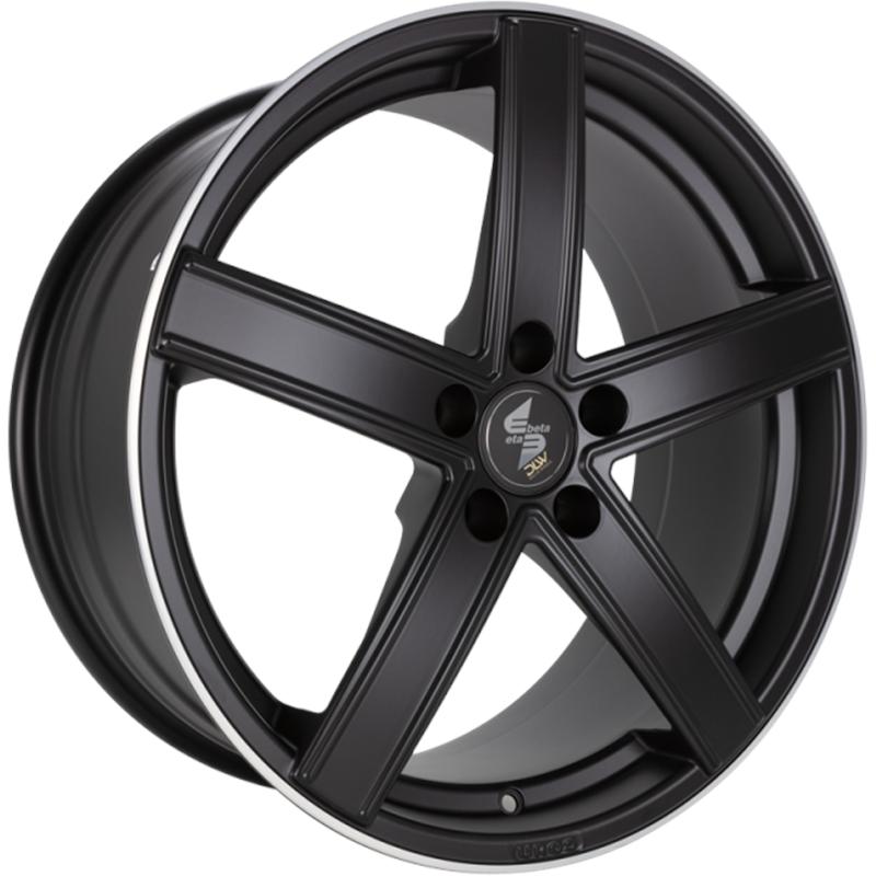 Cerchi in Lega ETA BETA UroS-K Matt Black Lip Polish 5 fori 19\" 9.5X19 ET35 5x120