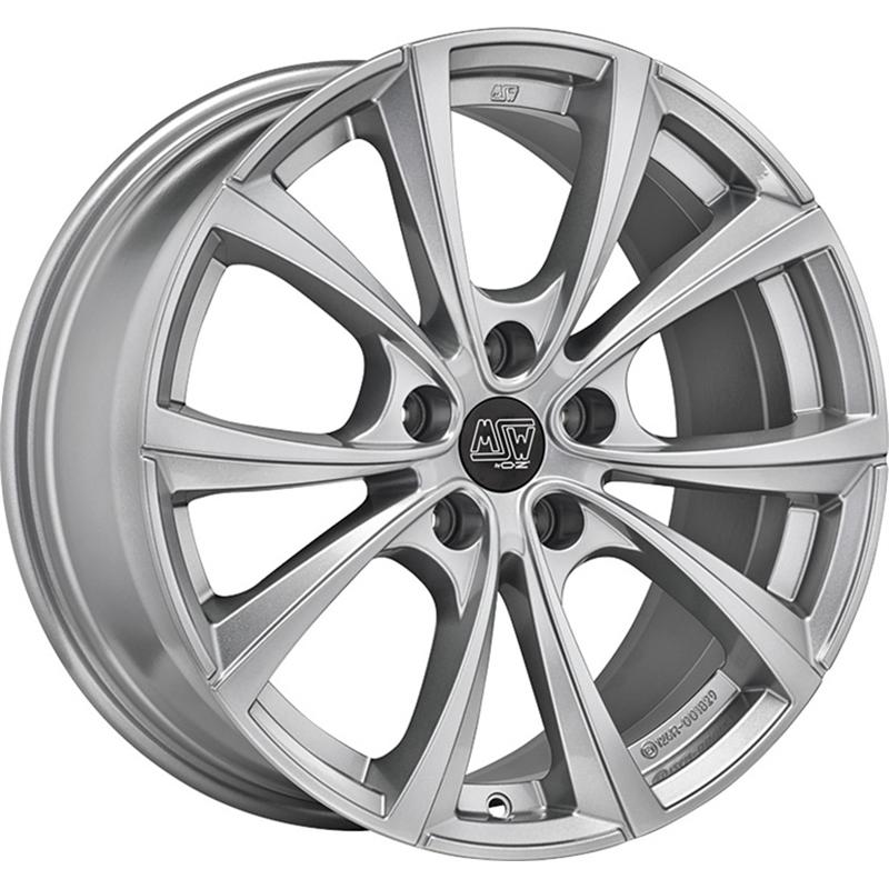 Cerchio MSW Msw 27t Full Silver 5 fori 18\" 8.5X18 ET40 5x114.3