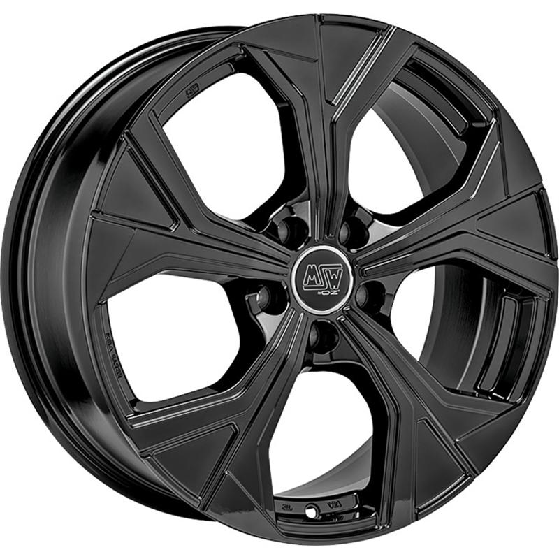 Cerchio MSW Msw 43 Glossy Black 5 fori 18\" 7.5X18 ET48 5x112