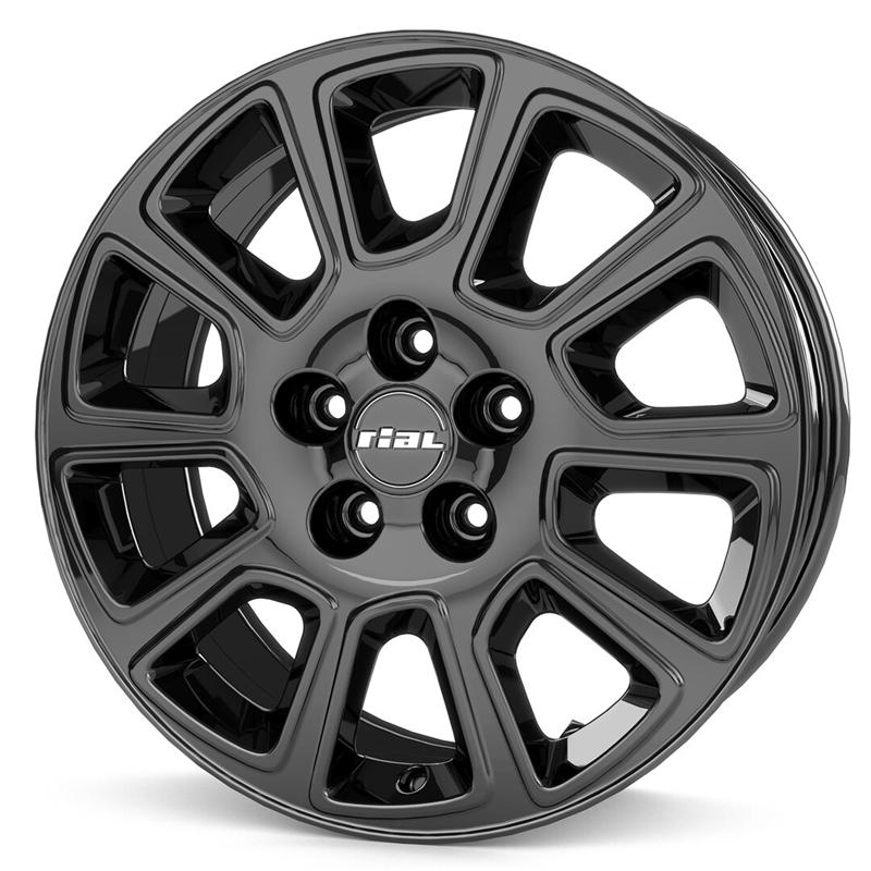 Cerchio RIAL Transporter Diamant Schwarz 5 fori 17\" 7X17 ET45 5x108
