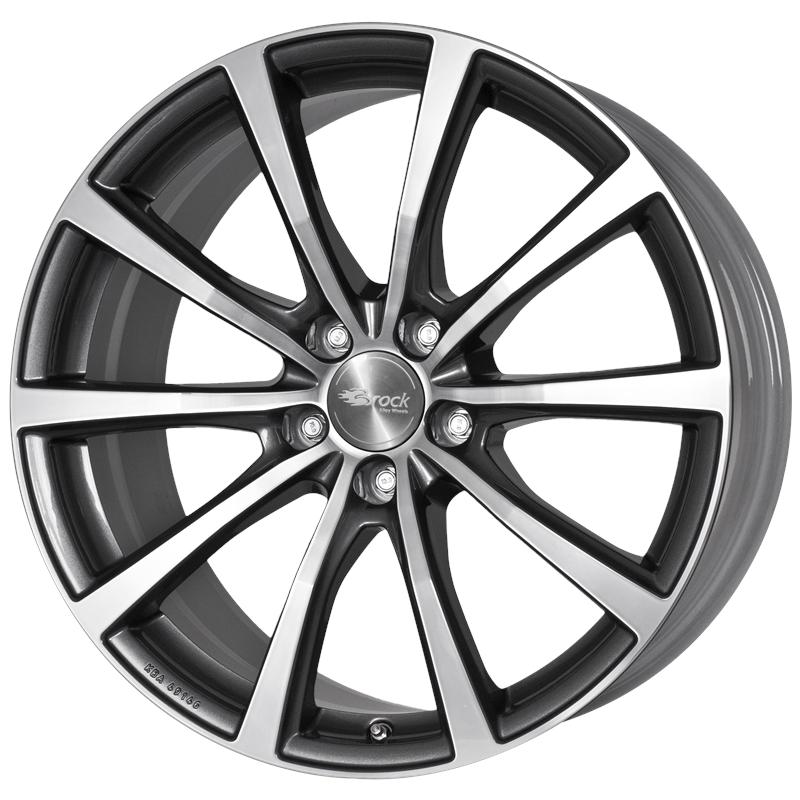 Cerchio BROCK B32 Graphite Lucido Diamantato 5 fori 18\" 7.5X18 ET51 5x112