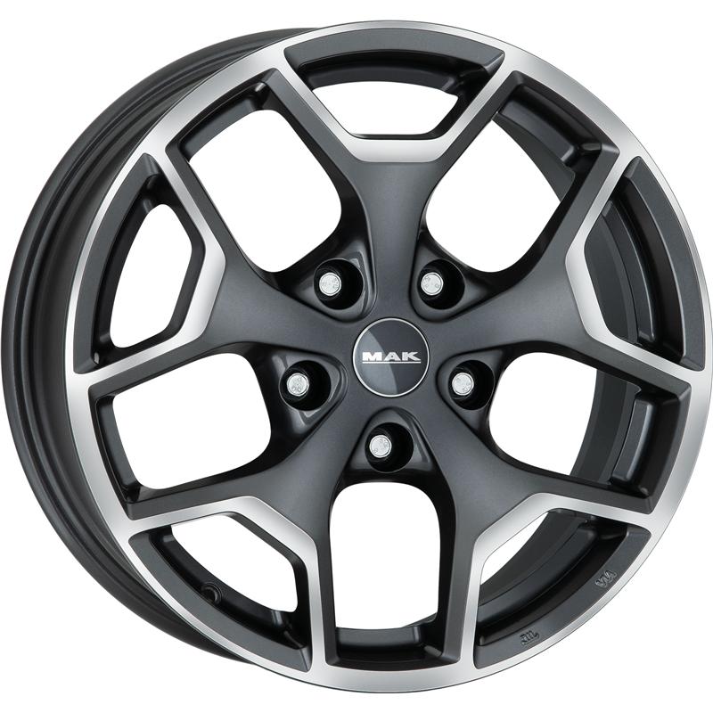 Cerchi in Lega MAK Liberty Gun Metallic Mirror 5 fori 18\" 7.5X18 ET39 5x110