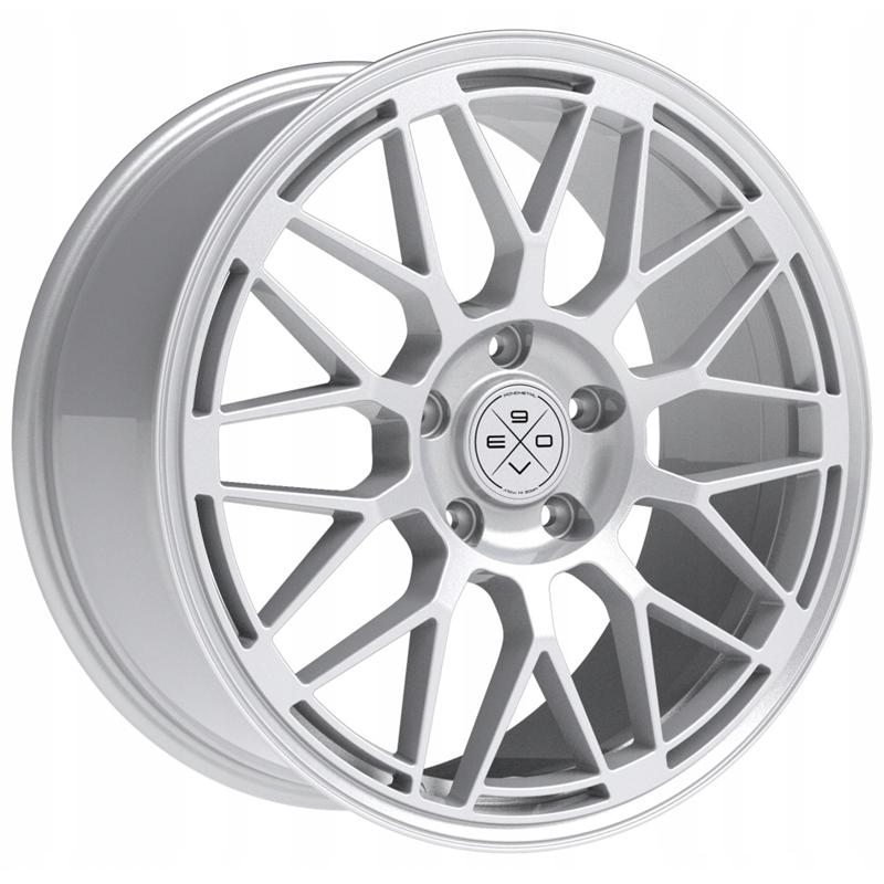Cerchi in Lega FONDMETAL 9evo Glossy Silver 5 fori 17\" 7X17 ET43 5x100