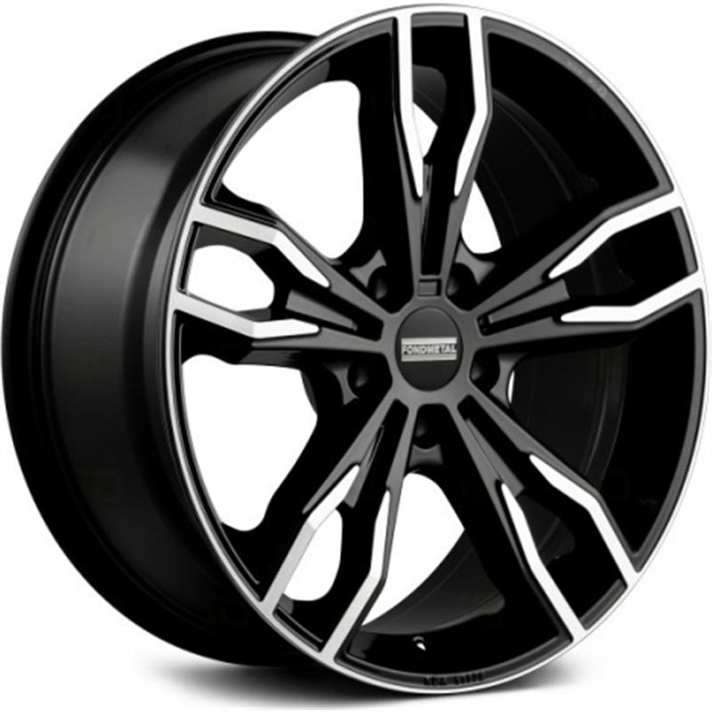 Cerchio FONDMETAL Alke Glossy Black Machined 5 fori 20\" 8.5X20 ET35 5x112