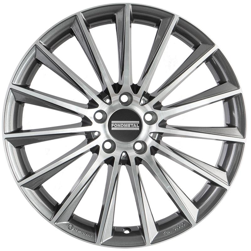 Cerchio FONDMETAL Aidon Glossy Titanium Machined 5 fori 19\" 9X19 ET44 5x112
