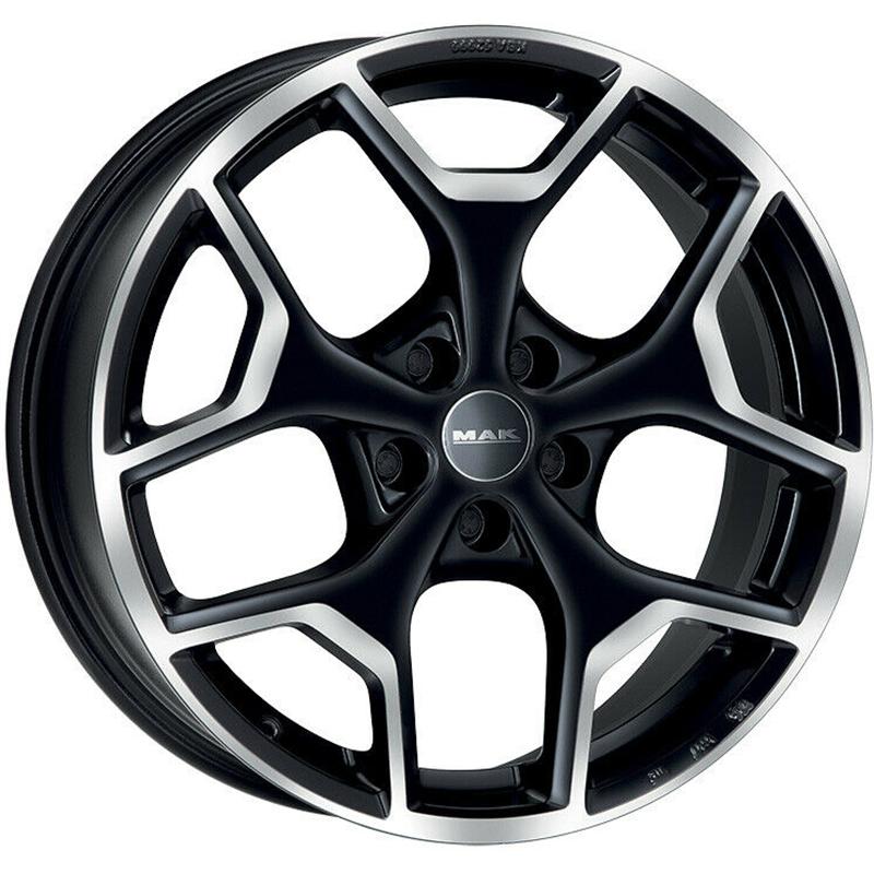 Cerchi in Lega MAK Liberty Black Mirror 5 fori 18\" 7.5X18 ET44 5x127