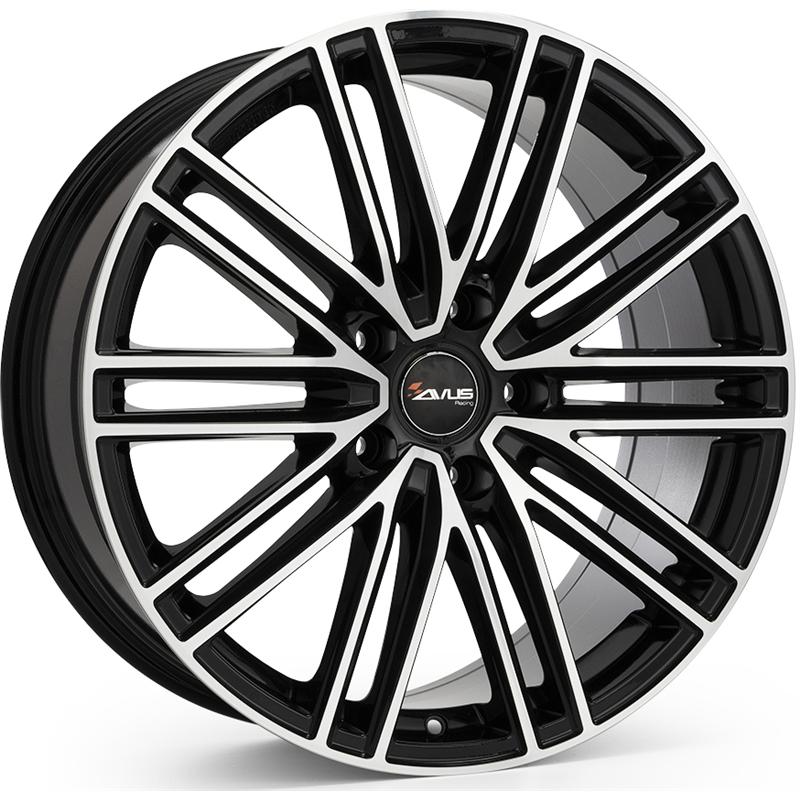 Cerchio AVUS AC-M08 Black Polished 5 fori 20\" 9X20 ET25 5x112