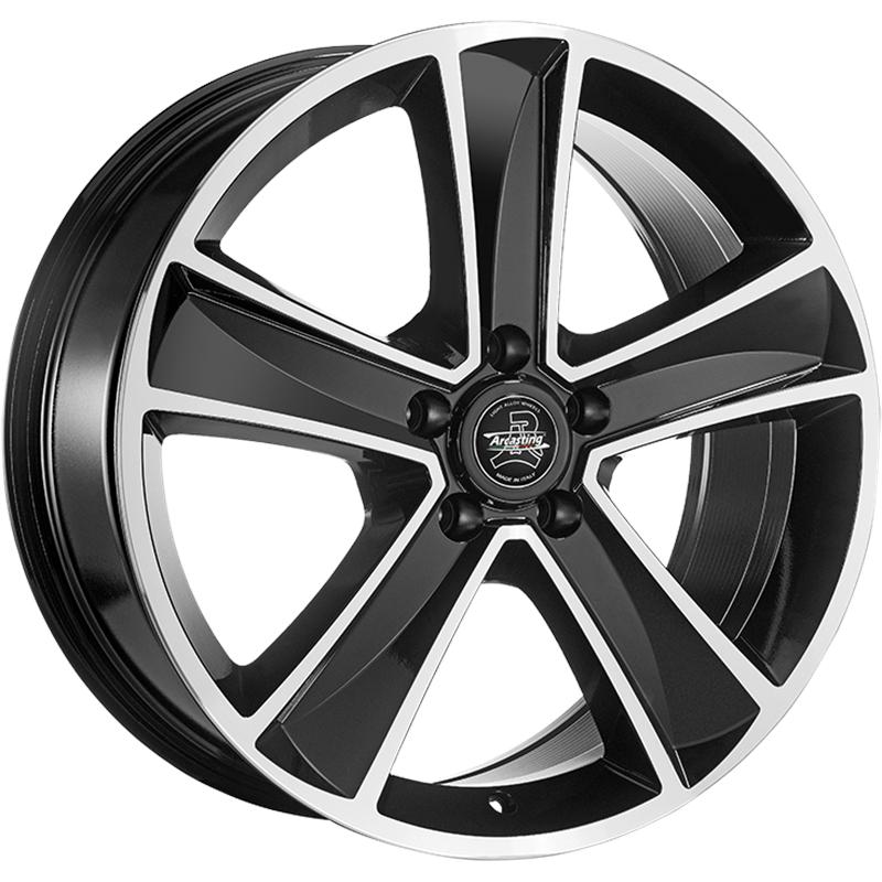 Cerchio ARCASTING Mammut5 Black Polished 5 fori 18\" 7.5X18 ET45 5x108