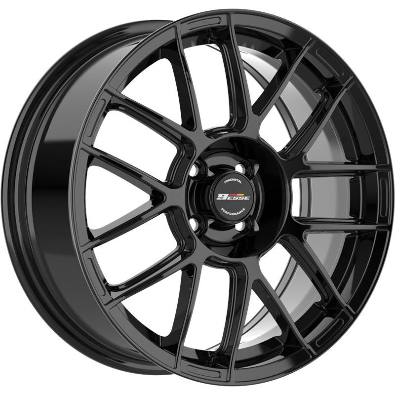 Cerchio FONDMETAL 9esse Glossy Black 4 fori 17\" 7X17 ET35 4x98