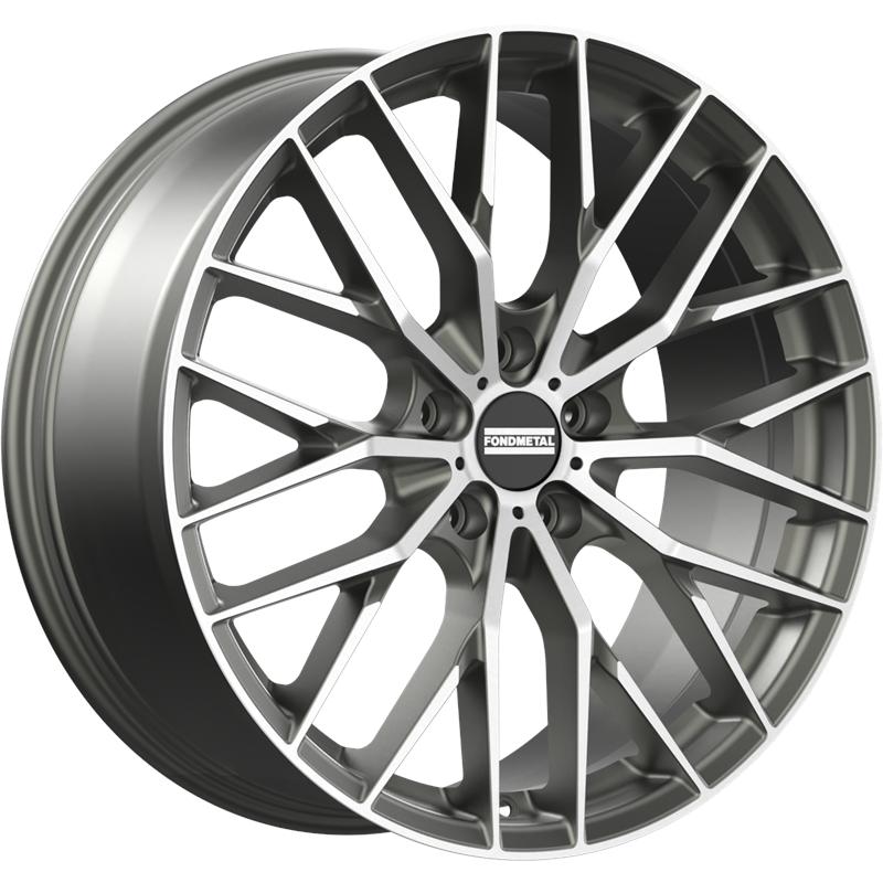 Cerchi in Lega FONDMETAL Makhai Glossy Titanium Machined 5 fori 20\" 9X20 ET50 5x130