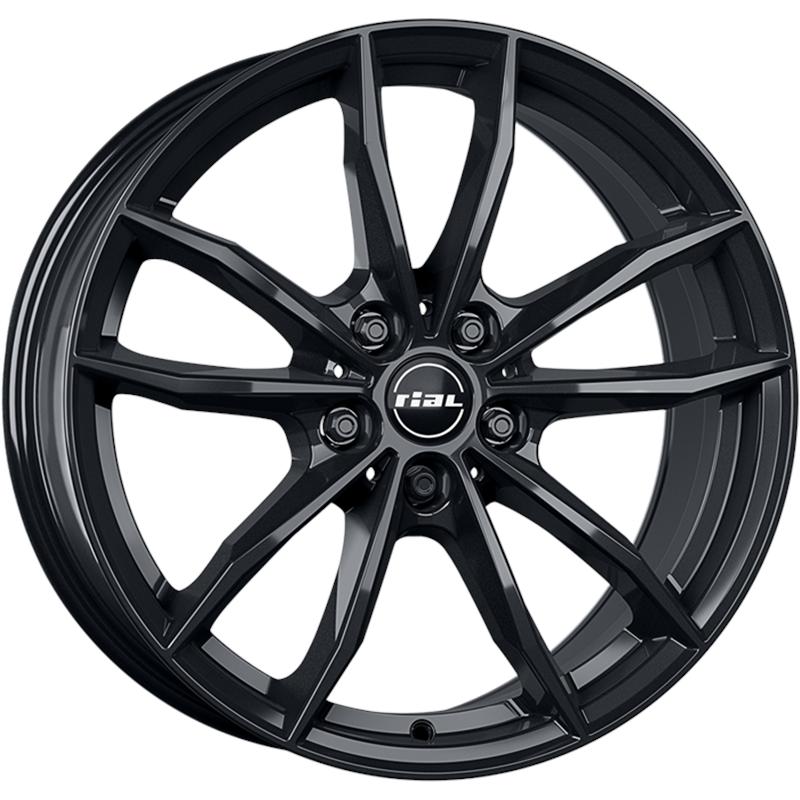 Cerchio RIAL X12 Diamant Schwarz 5 fori 16\" 7X16 ET48 5x112