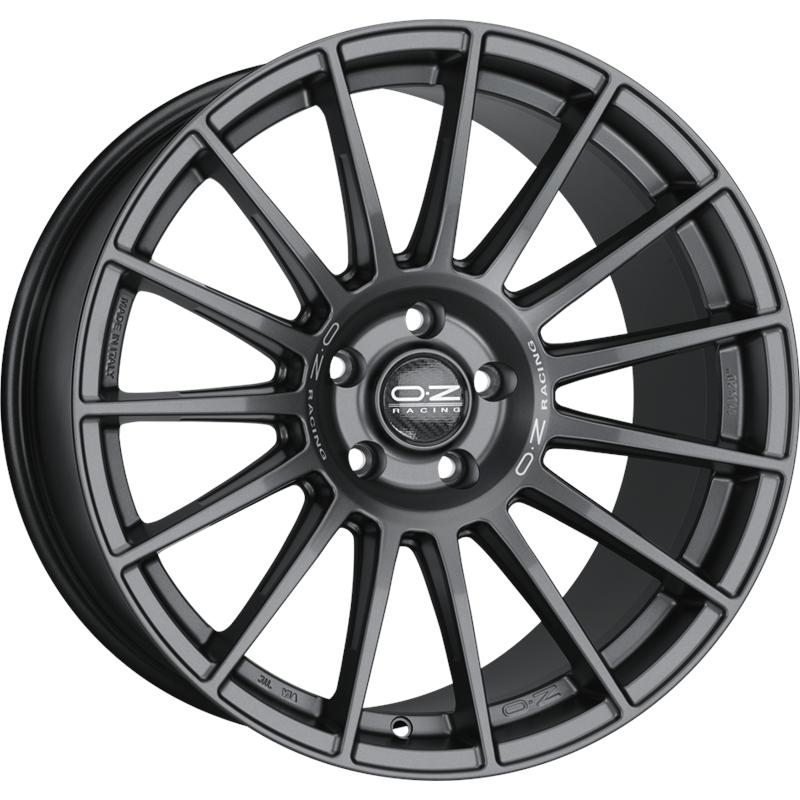 Cerchio OZ RACING Superturismo Dakar Matt Graphite Silver Lettering 5 fori 20\" 8.5X20 ET40 5x120