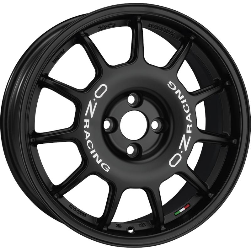 Cerchio OZ RACING Leggenda Matt Black White Lettering 4 fori 17\" 7X17 ET37 4x100