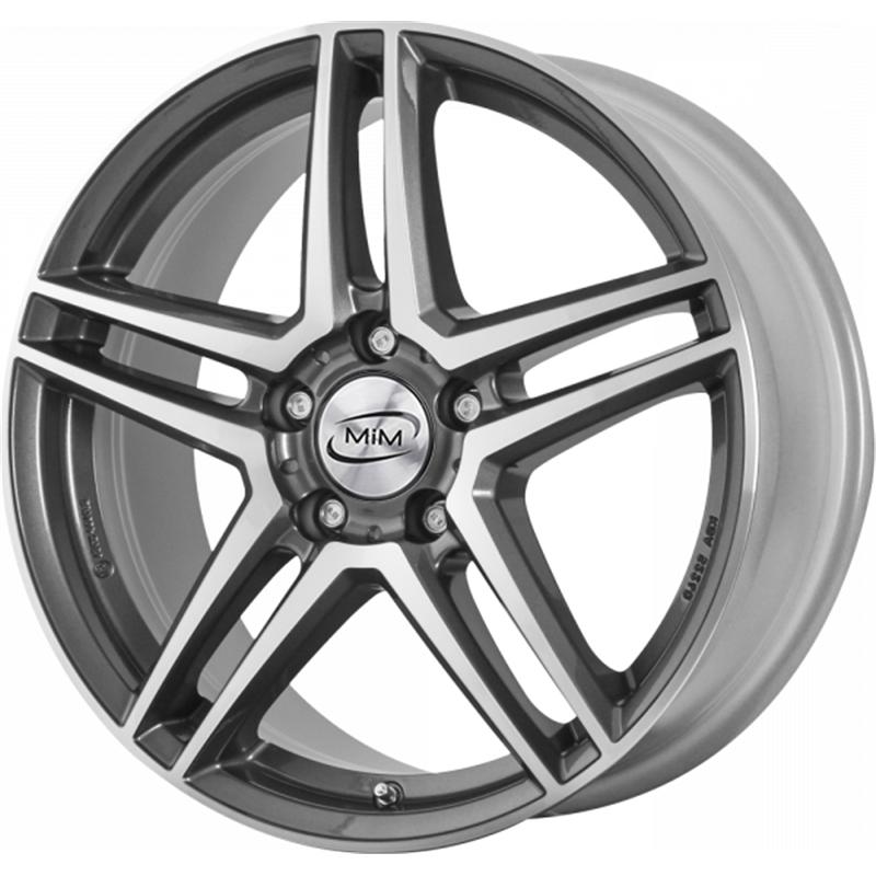Cerchi in Lega RC DESIGN Rcd17 Graphite Lucido Diamantato 5 fori 18\" 8X18 ET38 5x112