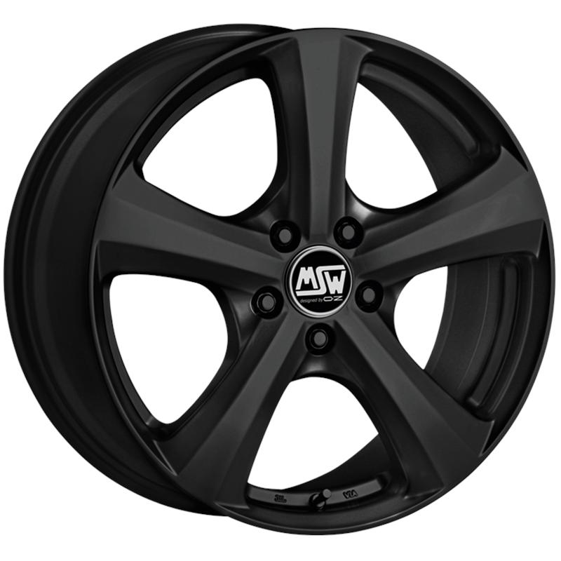 Cerchi in Lega MSW Msw 19 Matt Black 4 fori 14\" 6X14 ET38 4x100
