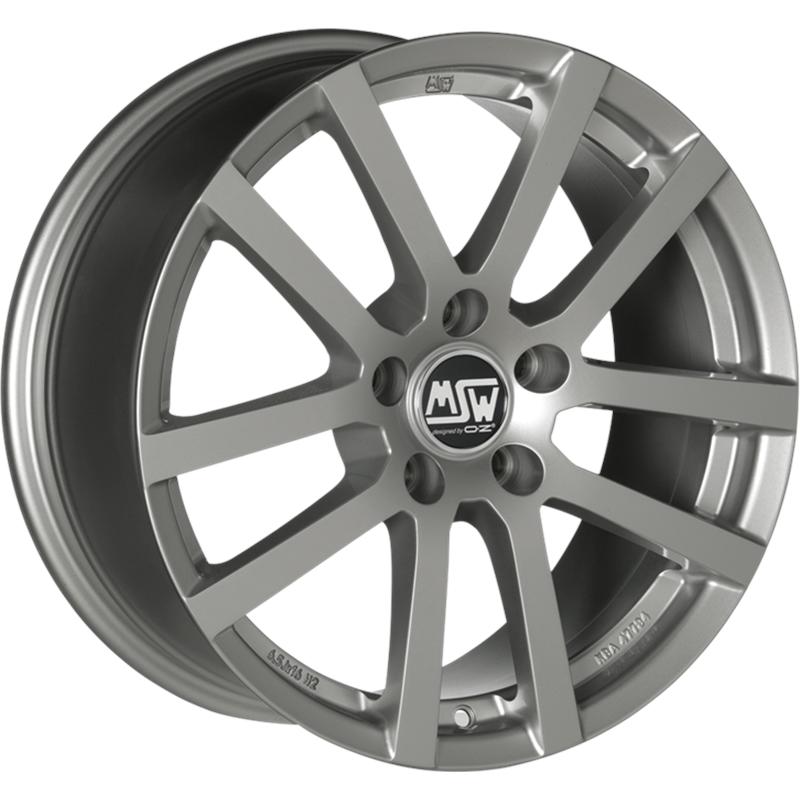 Cerchi in Lega MSW Msw 22 Gray Silver 4 fori 16\" 6.5X16 ET37 4x100