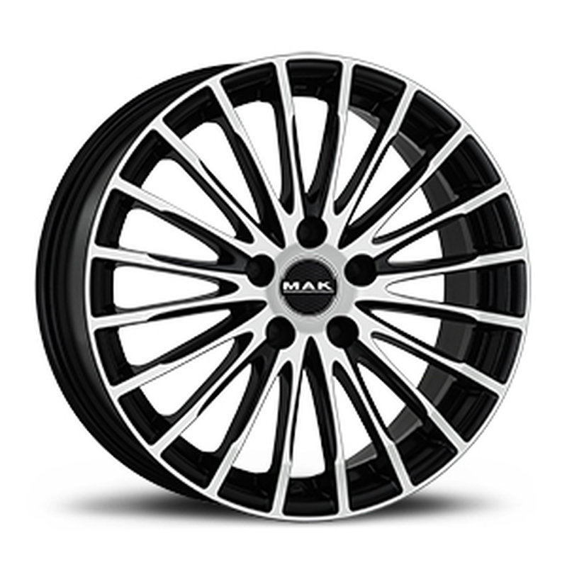 Cerchi in Lega MAK Fatale White And Black 5 fori 17\" 7.5X17 ET45 5x108