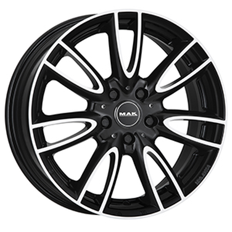 Cerchi in Lega MAK Jackie Anod White Black 5 fori 17\" 7X17 ET54 5x112