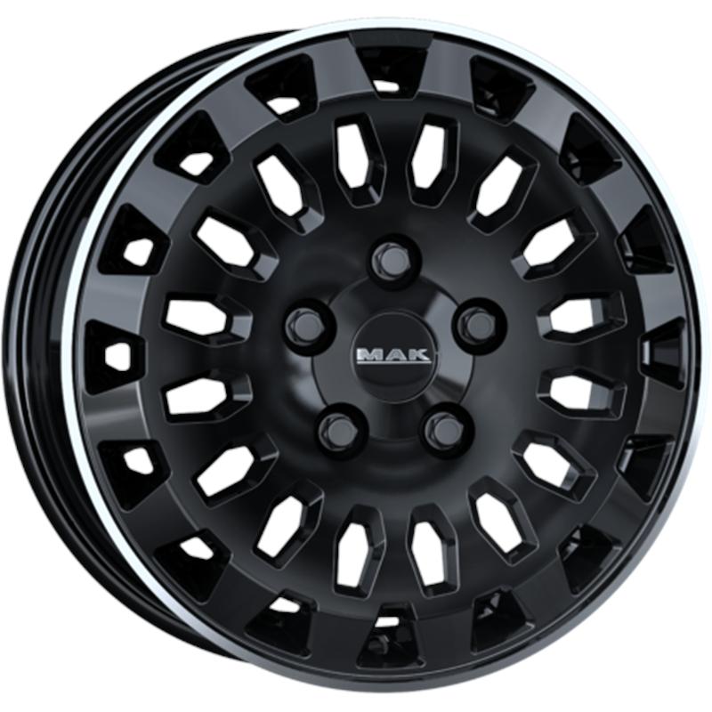 Cerchio MAK Overland Gloss Black Mirror Ring 5 fori 17\" 7X17 ET66 5x130