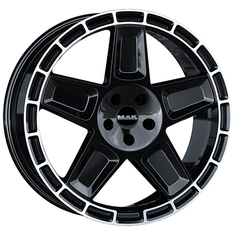 Cerchi in Lega MAK Trek Gloss Black Mirror Ring 5 fori 20\" 9X20 ET42 5x120