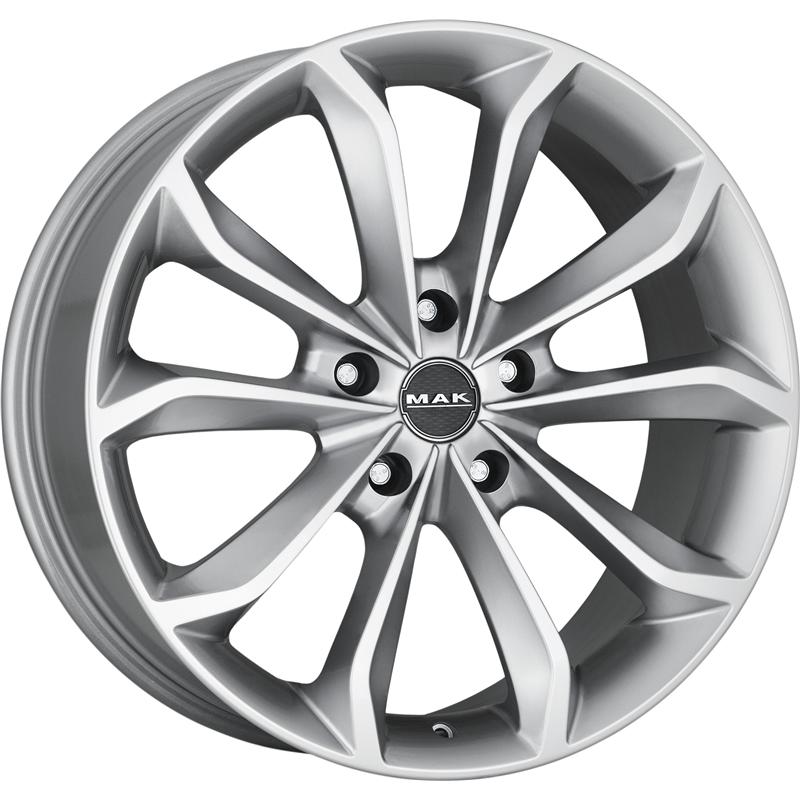 Cerchi in Lega MAK Xenon Hyper Silver 5 fori 20\" 8.5X20 ET50 5x120