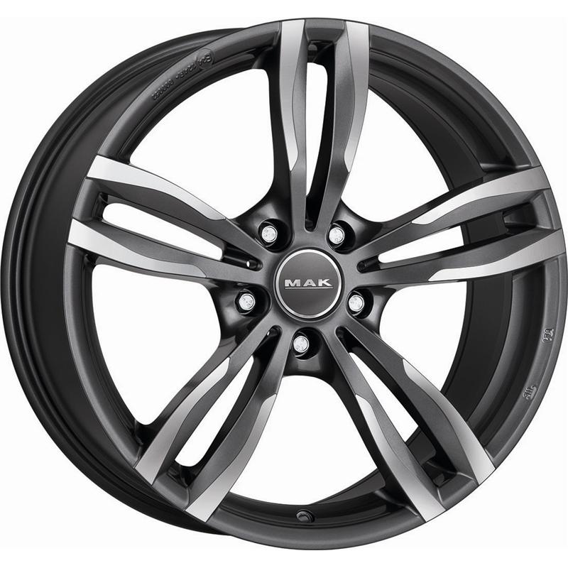 Cerchi in Lega MAK Luft Gun Metallic Mirror 5 fori 18\" 8X18 ET52 5x120
