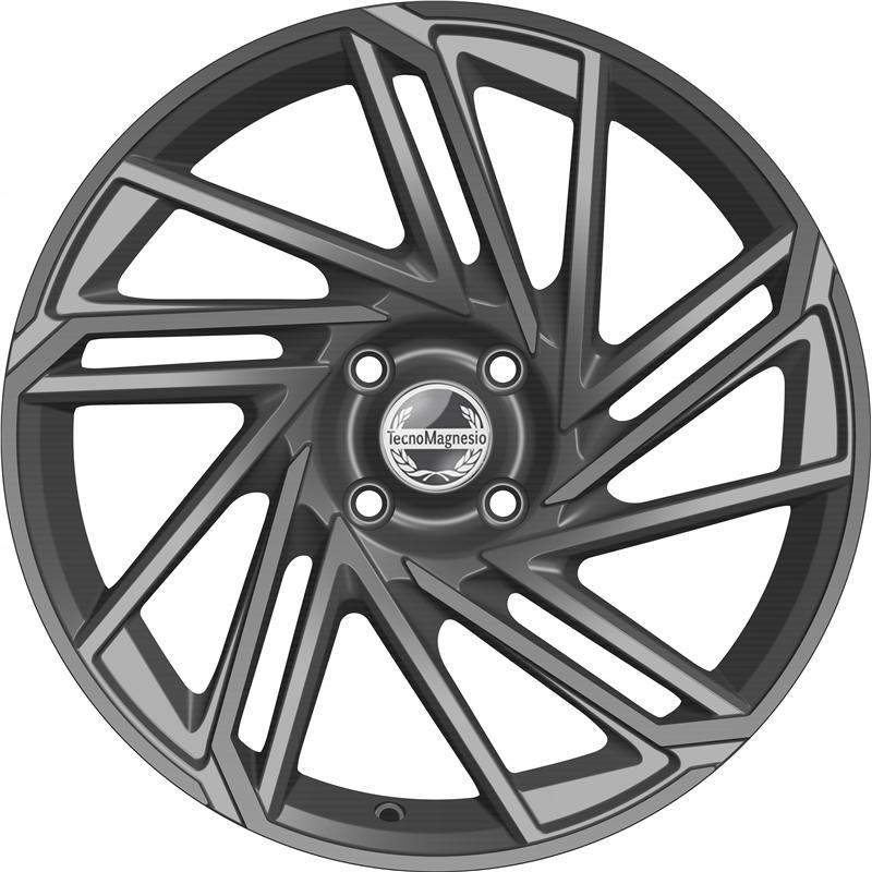 Cerchi in Lega TECNOMAGNESIO Epower Gun Metallic 5 fori 17\" 7X17 ET35 5x114.3