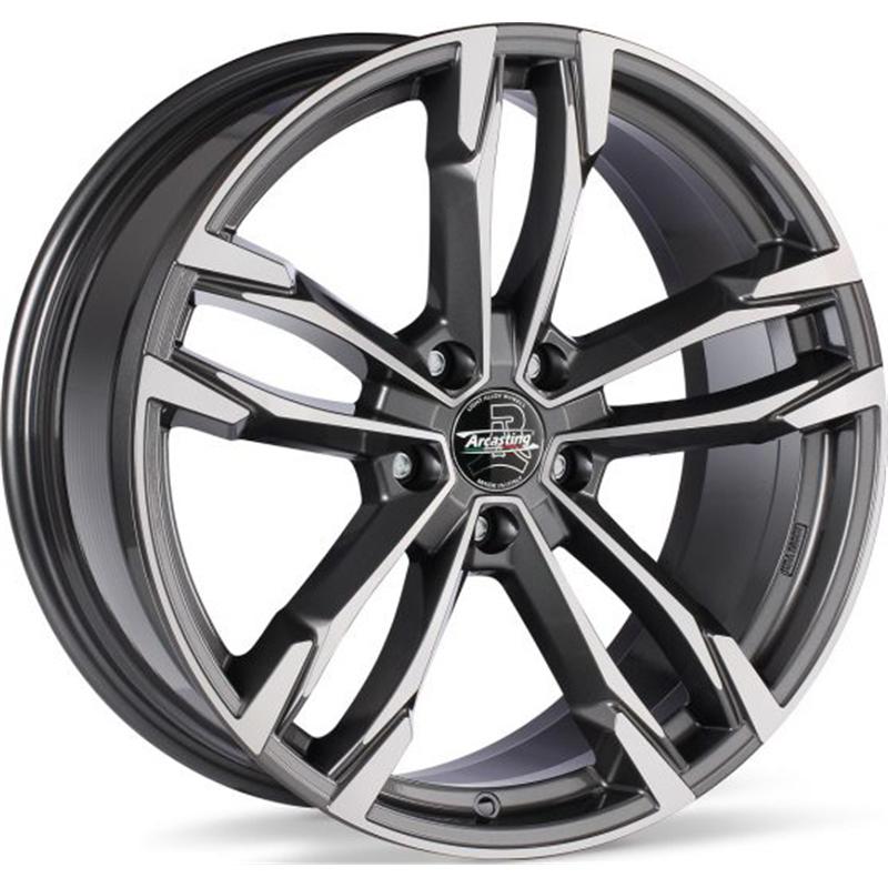 Cerchio ARCASTING Giorgione Antracite Diamantato 5 fori 18\" 8X18 ET45 5x112
