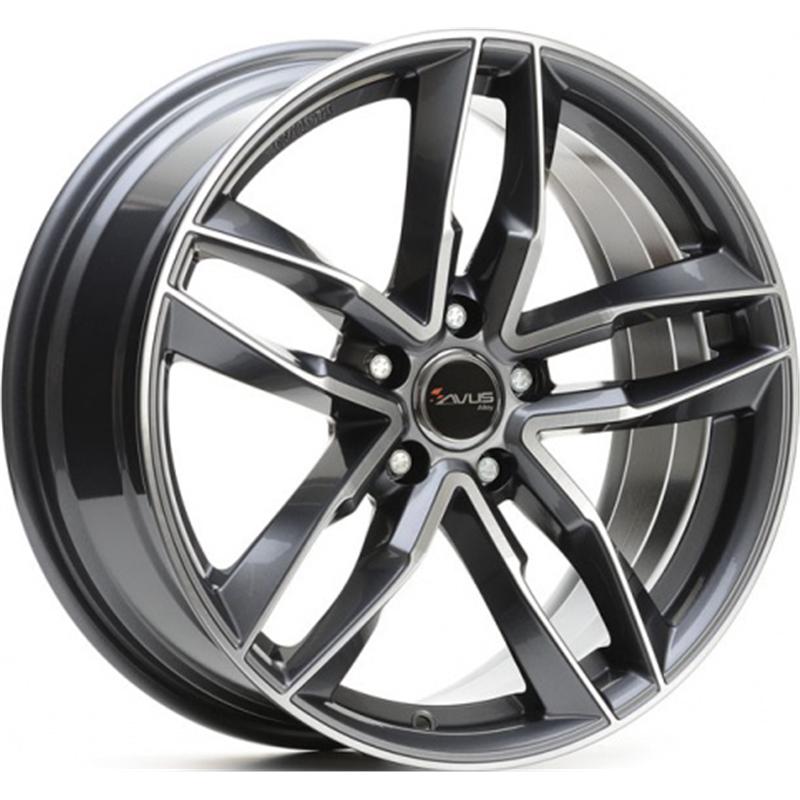 Cerchio AVUS Af16 Antracite Diamantato 5 fori 20\" 9X20 ET45 5x112