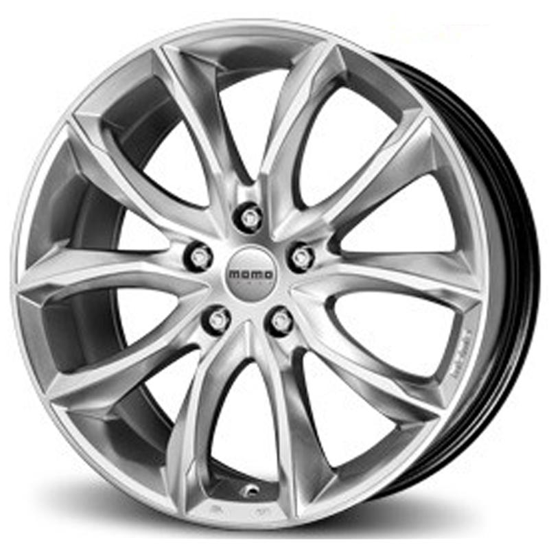 Cerchi in Lega MOMO WHEELS Screamjet Hyper Silver 5 fori 17\" 8X17 ET35 5x110