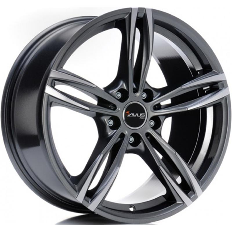 Cerchio AVUS Af15 Antracite Diamantato 5 fori 18\" 8X18 ET30 5x112