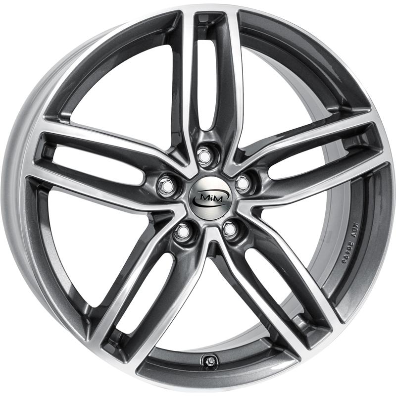 Cerchio RC DESIGN Rc29 Graphite Lucido Diamantato 5 fori 17\" 7.5X17 ET38 5x114.3