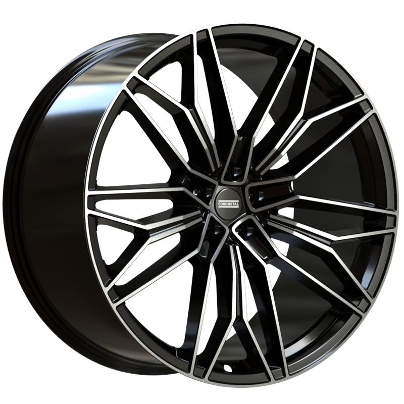 Cerchio FONDMETAL StC-23 Glossy Black Machined 5 fori 23\" 10X23 ET32 5x112