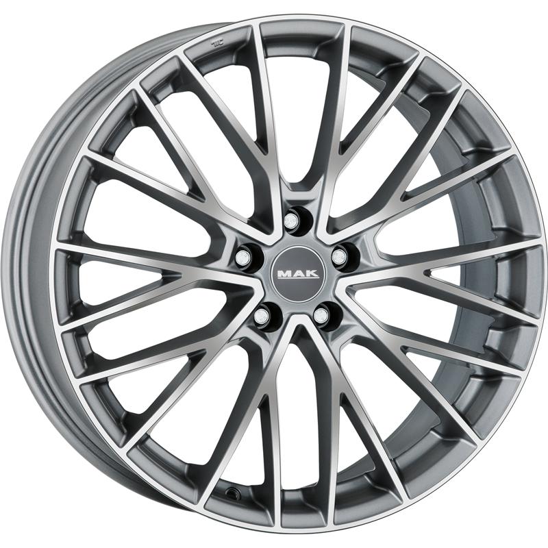 Cerchi in Lega MAK Speciale Gun Metallic Mirror 5 fori 20\" 8.5X20 ET25 5x112