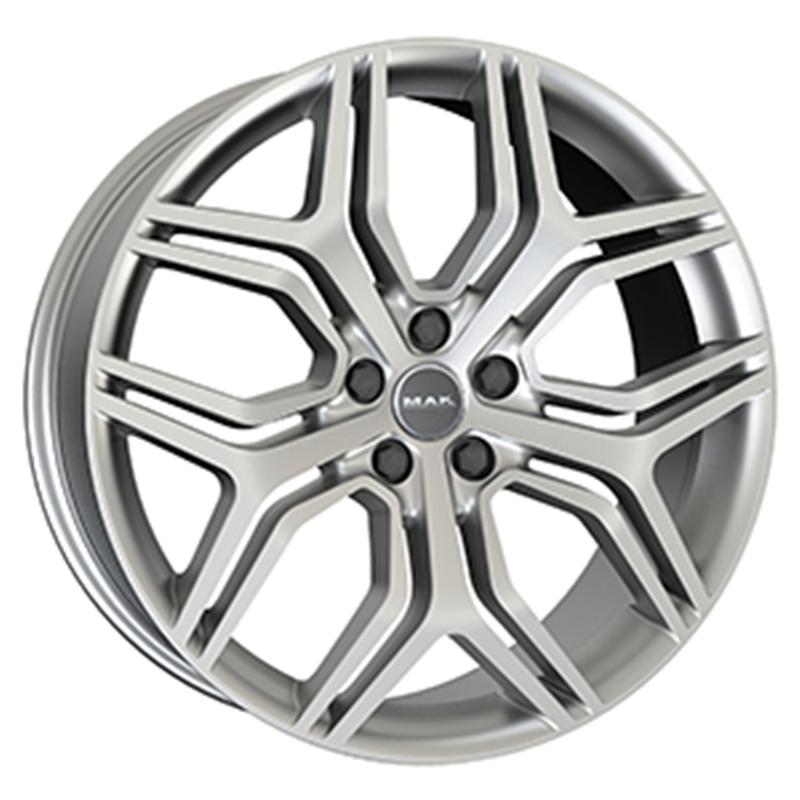 Cerchi in Lega MAK Kingdom Silver 5 fori 22\" 9.5X22 ET43 5x108