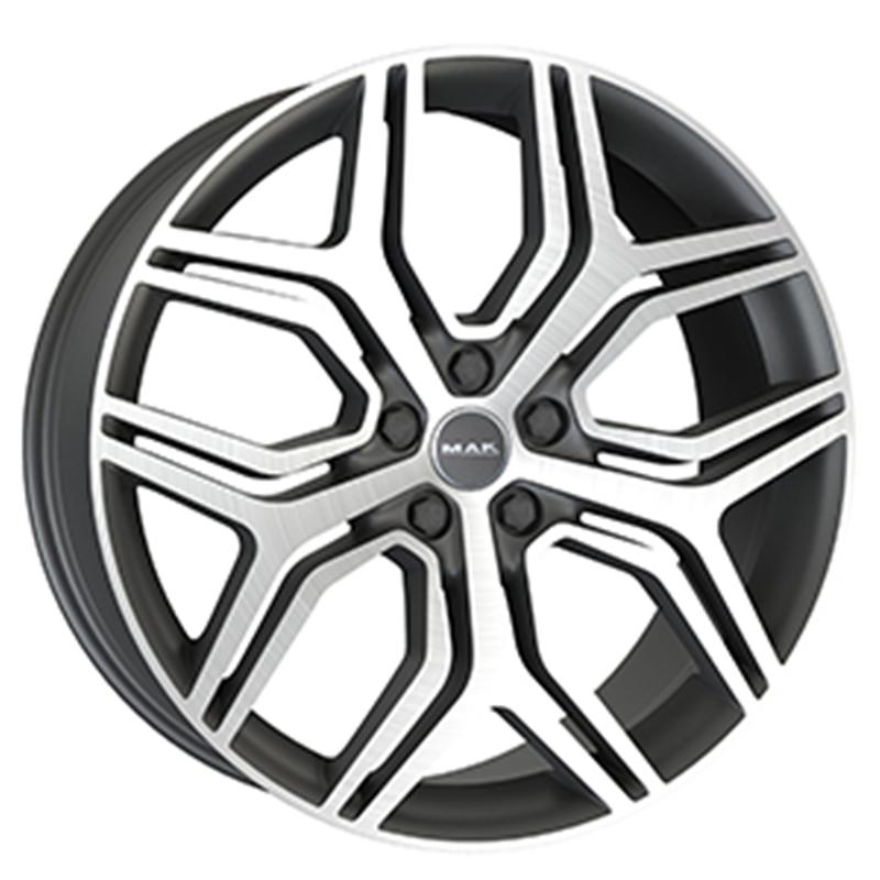 Cerchi in Lega MAK Kingdom Gun Metallic Mirror 5 fori 20\" 8.5X20 ET47 5x120