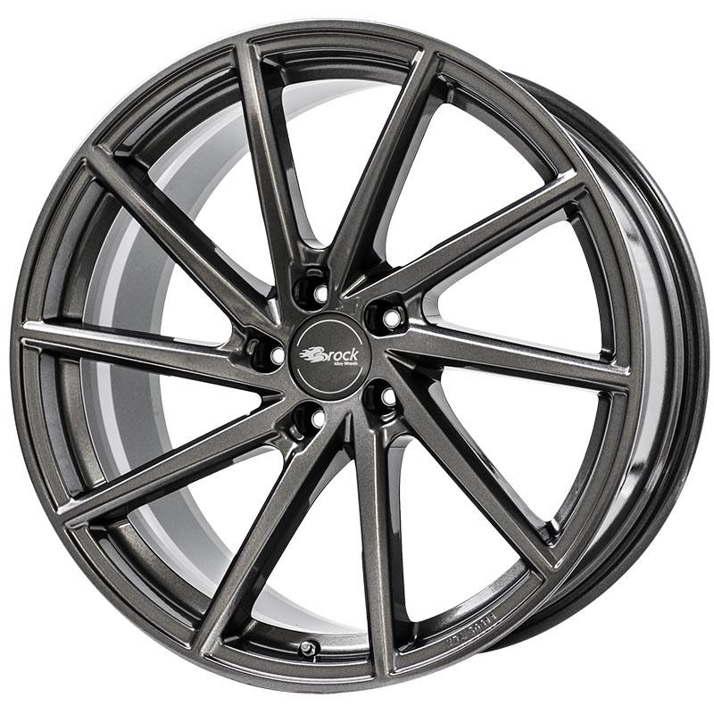Cerchio BROCK B37 Graphite Lucido 5 fori 18\" 8X18 ET36 5x100