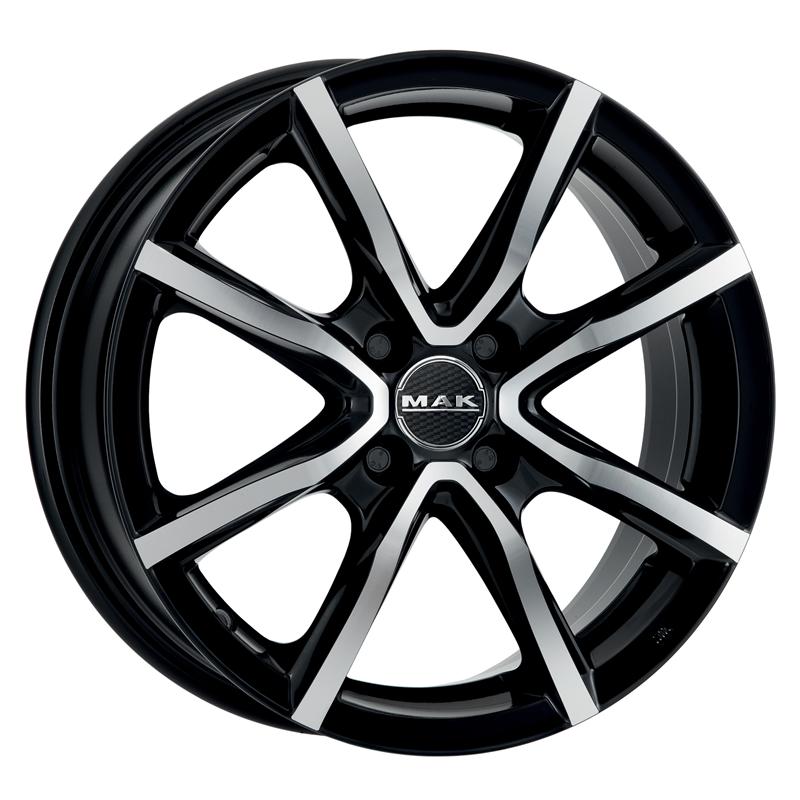 Cerchio MAK Milano 4 Black Mirror 4 fori 16\" 6.5X16 ET30 4x98