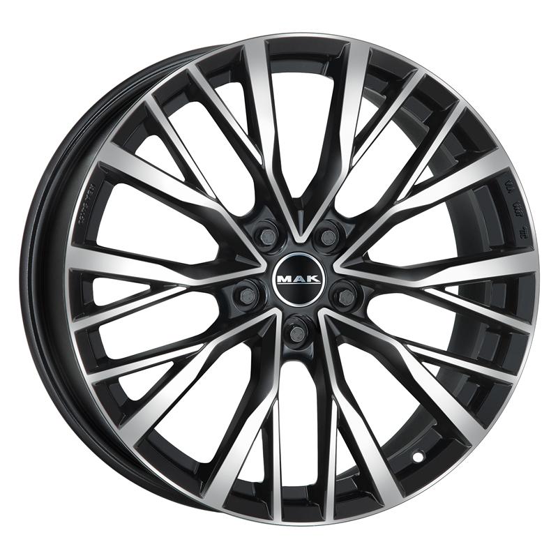 Cerchio MAK Kent Black Mirror 5 fori 21\" 8.5X21 ET42 5x108