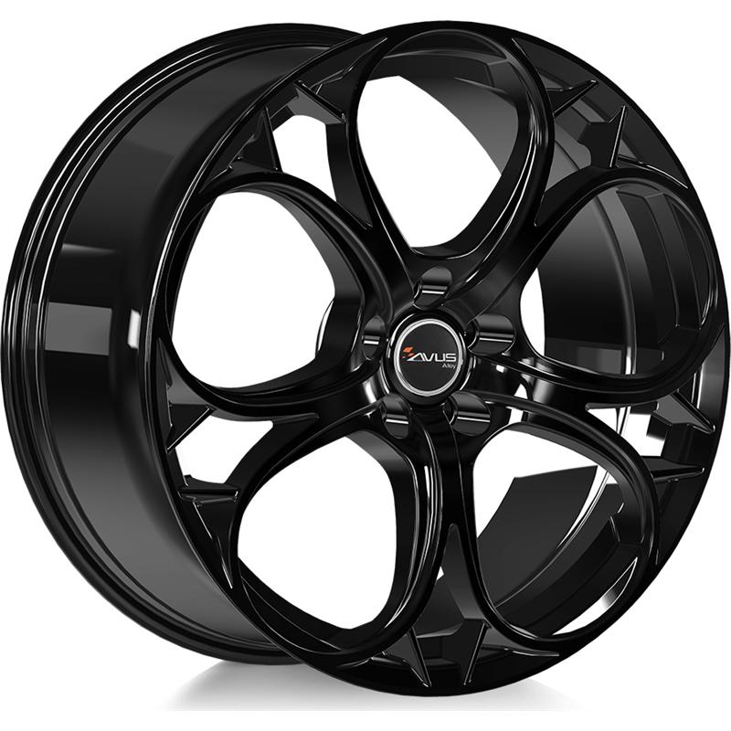 Cerchio AVUS AC-520 Black 5 fori 19\" 8X19 ET33 5x110