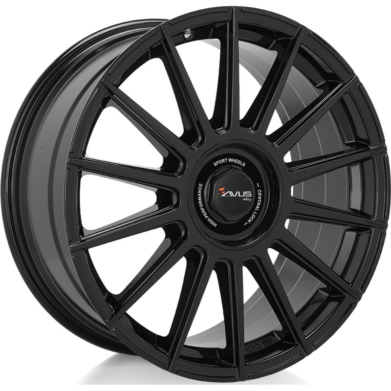 Cerchio AVUS AC-M09 Black 5 fori 18\" 8X18 ET45 5x108