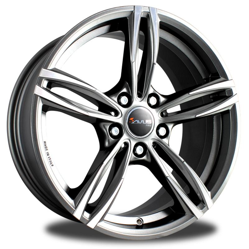 Cerchio AVUS AC-Mb3 Antracite Diamantato 5 fori 20\" 8.5X20 ET25 5x120