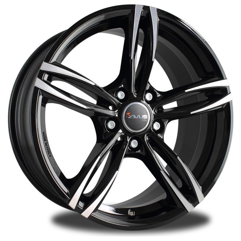 Cerchio AVUS AC-Mb3 Black Polished 5 fori 20\" 9.5X20 ET45 5x120