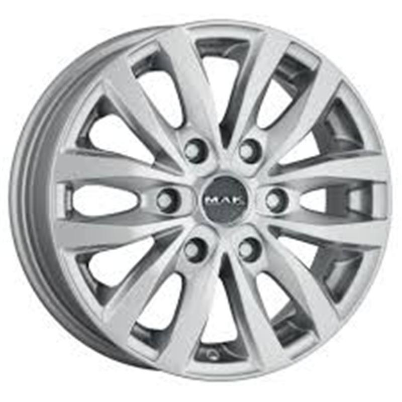 Cerchi in Lega MAK Load 6 Silver 6 fori 16\" 6.5X16 ET46 6x139.7