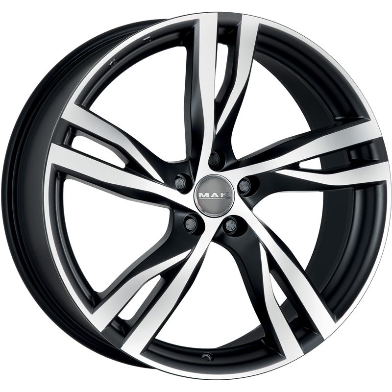 Cerchi in Lega MAK Stockholm Ice Black 5 fori 16\" 7X16 ET50 5x108