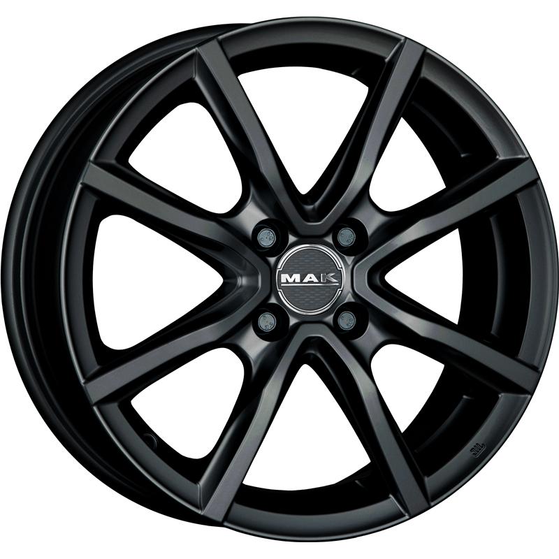 Cerchi in Lega MAK Milano 4 Glossy Black 4 fori 15\" 6X15 ET46 4x100
