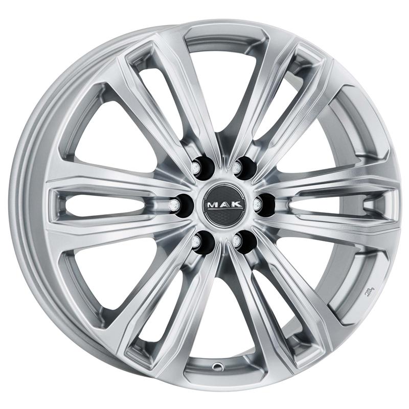 Cerchi in Lega MAK Safari 6 Silver 6 fori 18\" 8X18 ET35 6x139.7
