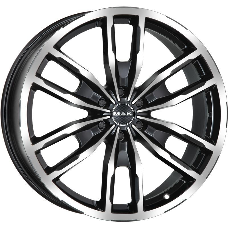 Cerchi in Lega MAK Peak Black Mirror 6 fori 17\" 7.5X17 ET30 6x114.3